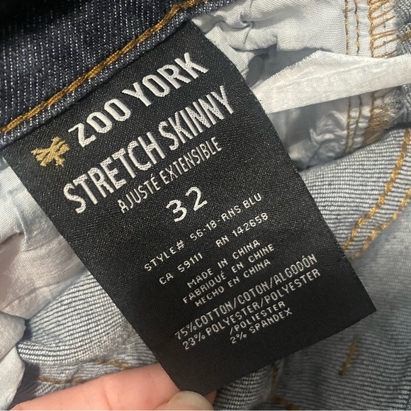 Zoo York Jeans 32 Waist Stretch Skinny - Picture 4 of 8